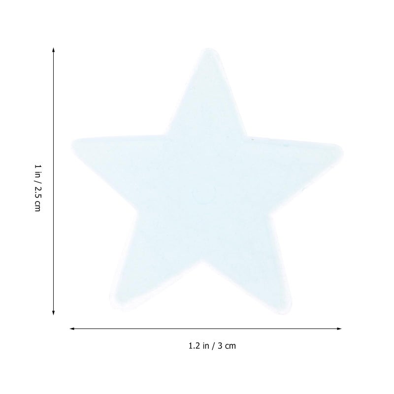 Glow In The Dark Star Wall Stickers Removable Fluorescent Decals 3 Pieces Random Colors - Image 3