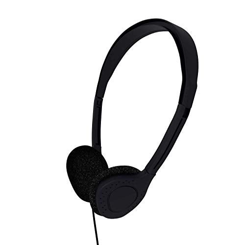 Maeline On-Ear Headphones with 3.5 mm Headphone Plug - 1 Pack - Black - Image 1