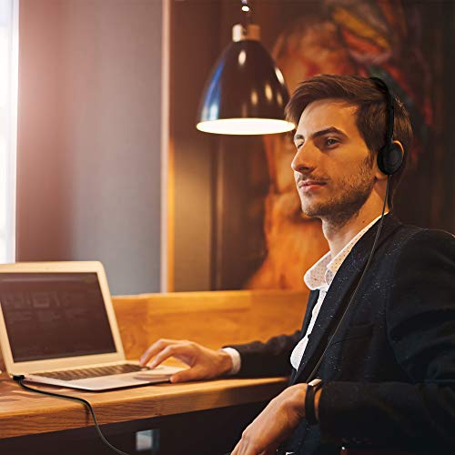 Maeline On-Ear Headphones with 3.5 mm Headphone Plug - 1 Pack - Black - Image 5