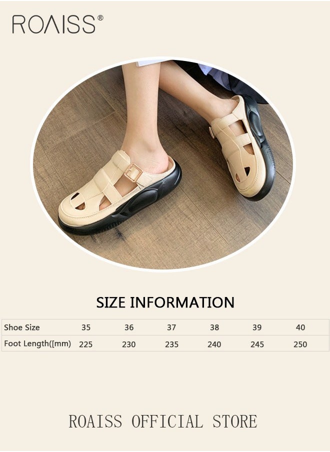 Women's Closed Toe Half Slippers Summer Slip-On Lazy Half Slide Sandals Soft and Comfortable Hollow Out Thick Sole Casual Shoes for Women Freeing up your feet - pzsku/Z34A26519C054D33D839CZ/45/_/1736330027/7d9aa238-ef73-40d4-ac7d-7ee081371c5d