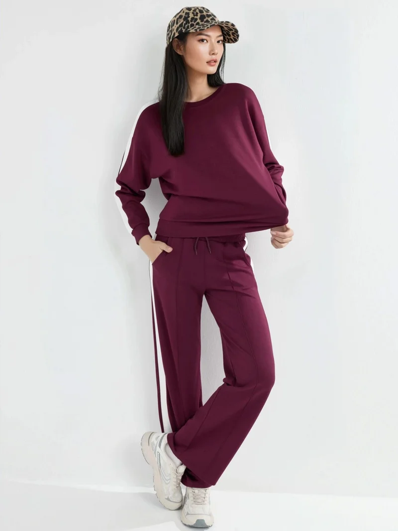 زوبعة Modal Touch Regular Fit Sweatshirt & Pants Set Bersan Collection