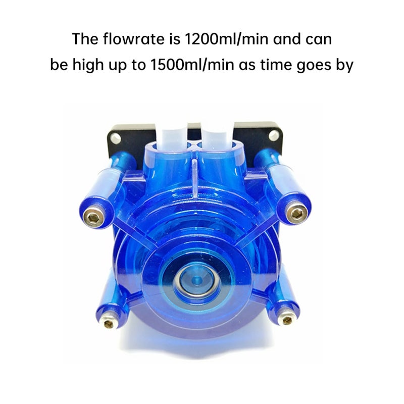 Peristaltic Pump 12V High Flow Rate Up To 1200ml/min - Durable Stainless Steel Construction Dosing Pump for Industrial Liquid Transfer Applications - Image 4