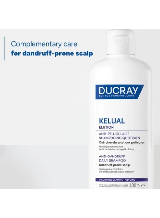Ducray Kelual Elution Anti-Dandruff Daily Shampoo 400ml - Image 2