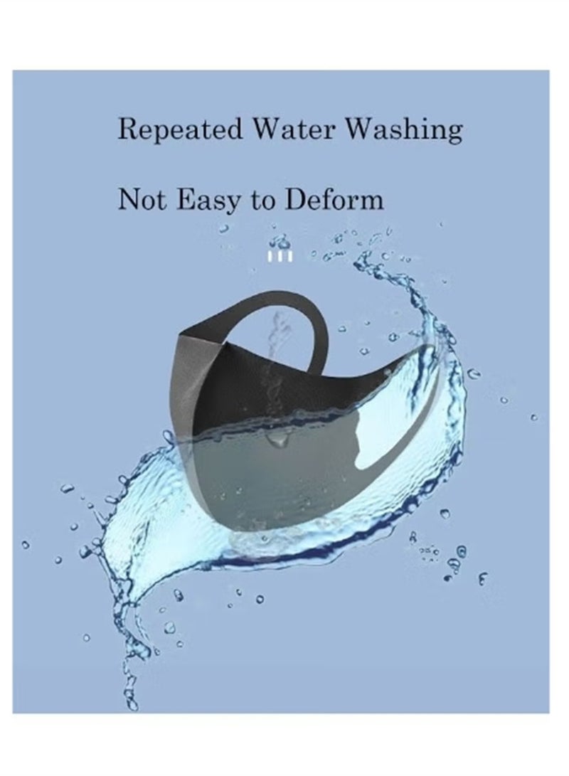 15-Piece Black Face Masks with Soft Elastic Ear Loop Cover, Reusable Cotton Comfy Breathable Outdoor Fashion Face Protections for Man and Woman, Washable and Breathable Masks（individual packing） - Image 4