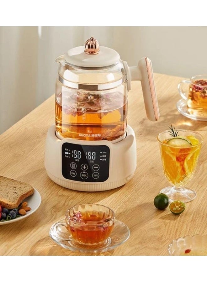 1.5L Smart Glass Electric Kettle 800W with Digital Temperature Control, Multifunction Electric Tea & Coffee Kettle with 304 Stainless Steel Heating Base, LED Display, Anti-Slip Comfortable Handle and Automatic Heating Functions - Image 4