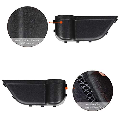 JeCar Pocket Back Storage Organizer Box Compatible with Jeep Wrangler 2018-2023 JL 4-Door, Door Net Replacement, Black - Image 3