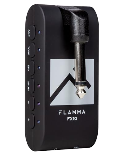 FLAMMA Guitar Headphone Amp Portable with 28 Drum Grooves 14 Builtin Effects 14 Amplifier Models 5 Tone Colors Support Bluetooth USB Audio Recording and Playback OTG Function Home Practice - Image 1