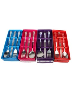 4 Boxes Of Chopsticks, Spoon And Fork Three-piece Set