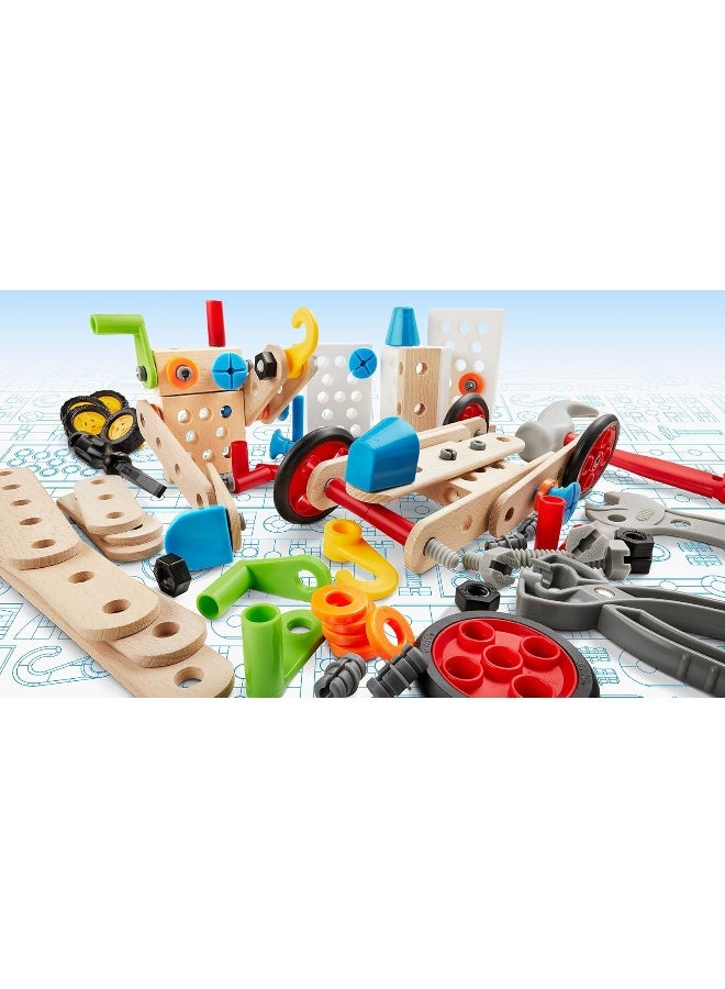 BRIO Builder 34587 - Builder Construction Set - 136-Piece Construction Set STEM Toy with Wood and Plastic Pieces for Kids Age 3 and Up