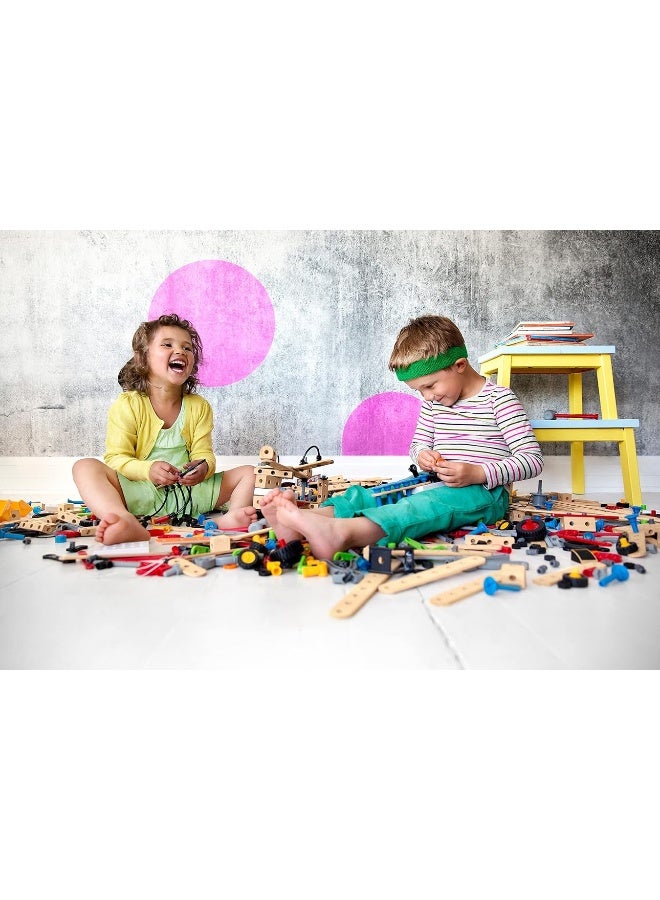 BRIO Builder 34587 - Builder Construction Set - 136-Piece Construction Set STEM Toy with Wood and Plastic Pieces for Kids Age 3 and Up