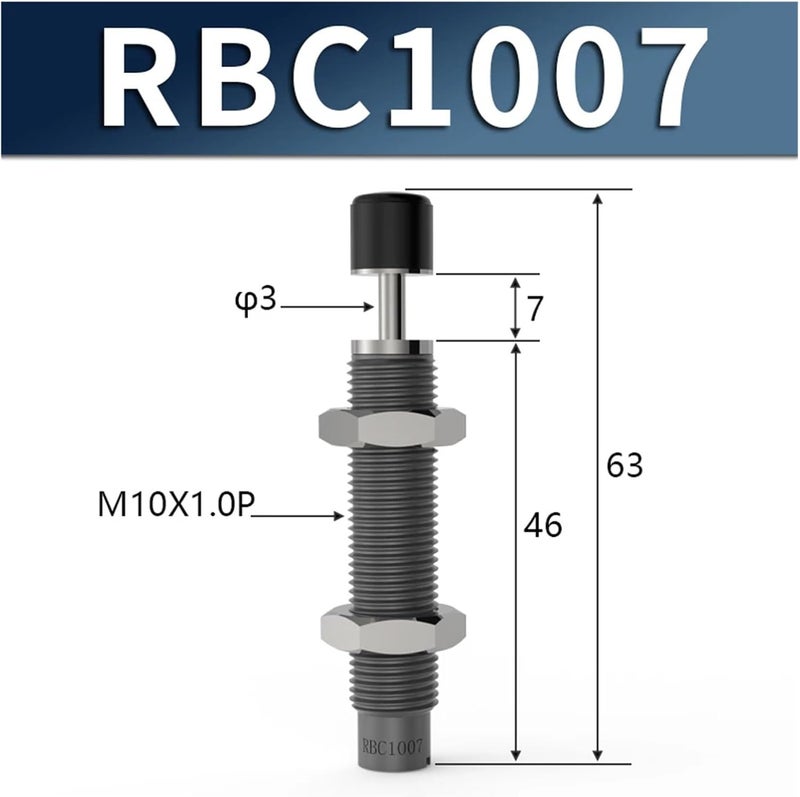 Hydraulic Oil Buffer RB0604 RB0805 0806 1006 RB1007 RB1210 1411 1412 2015 RBC0604 0805 RBC0806 1006 RBC1007 1210 1411 1412 2015(RBC1007) - Image 2