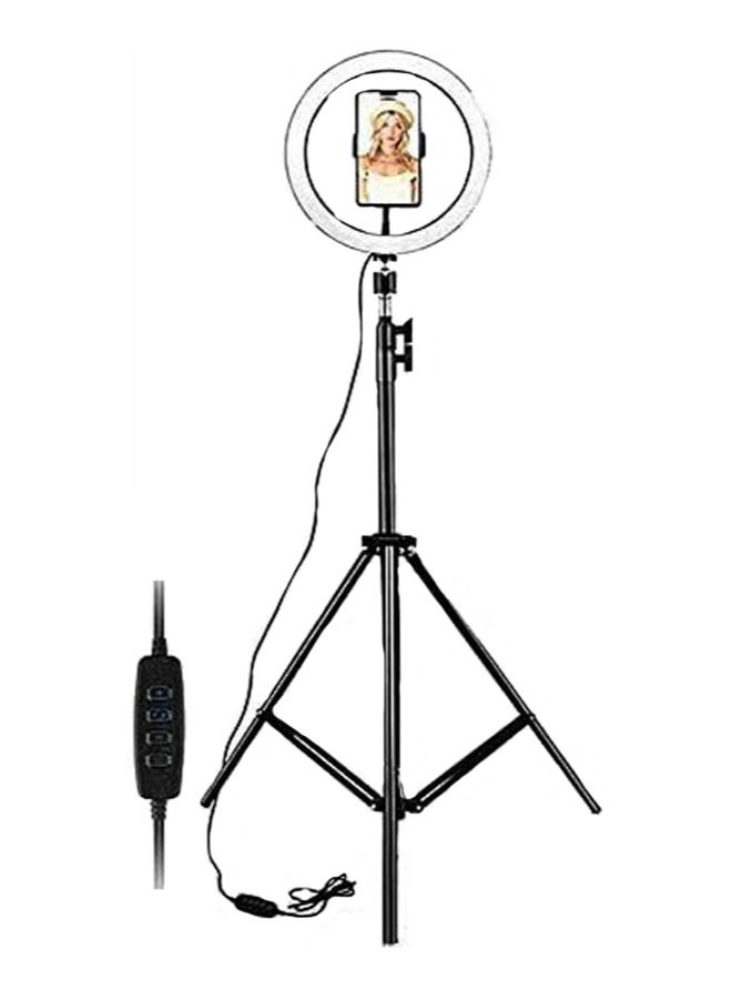 10 Selfie Ring Light with 210CM Tripod Stand Including Phone Holder Ring Light for iPhone Android Light Stand for Live Stream Makeup YouTube Video Photography - Image 3