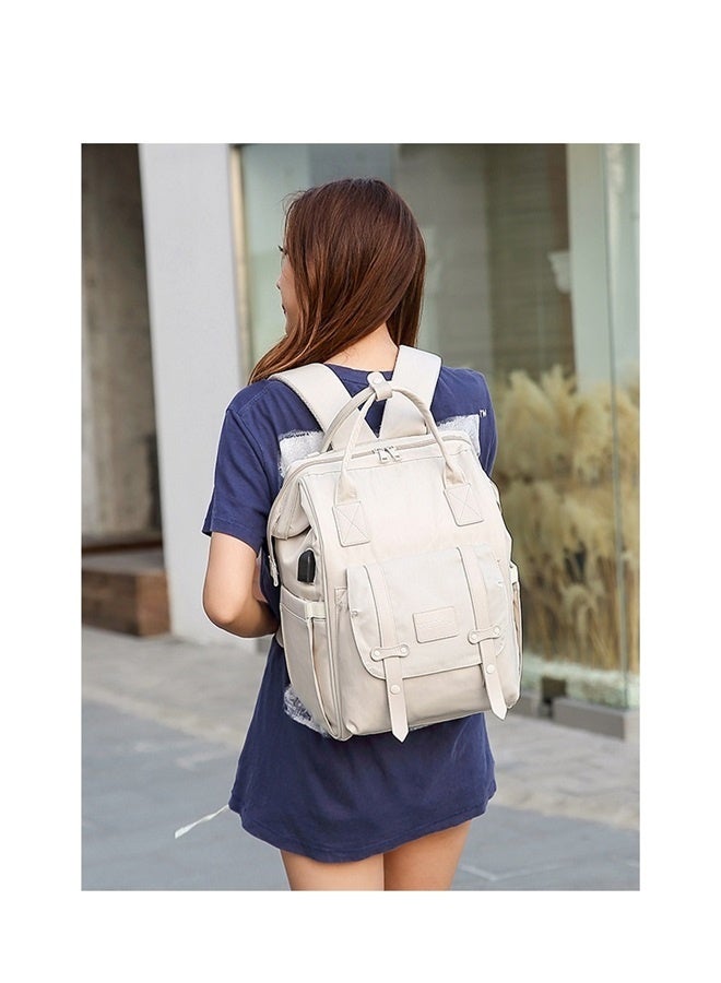 yongsheng Diaper Bag Backpack,Large Capacity Baby Diaper Bag,Multi Function Waterproof Diaper Changing Bag with Charge Port,Portable Mom Bag,Baby Essentials Travel Tote for Newborn Mother/Father  - Image 3