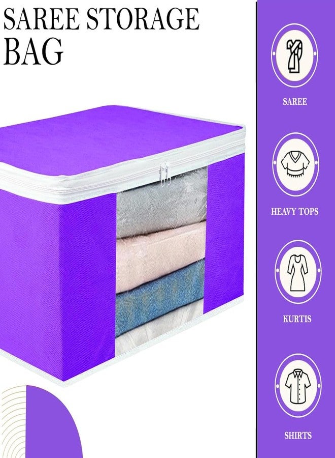 SHAPING FABRIC Garment Cover Non-Woven 90 GSM with Transparent Window & Double Metal Zipper - Pack of 10 | Dustproof Clothes Storage Bag for Sarees, Suits, Jackets, Shirts SBXLRL152493517524148525493 - Image 5
