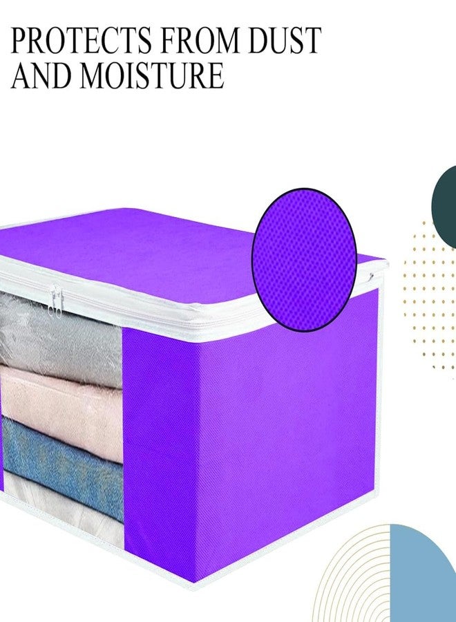 SHAPING FABRIC Garment Cover Non-Woven 90 GSM with Transparent Window & Double Metal Zipper - Pack of 10 | Dustproof Clothes Storage Bag for Sarees, Suits, Jackets, Shirts SBXLRL152493517524148525493 - Image 4