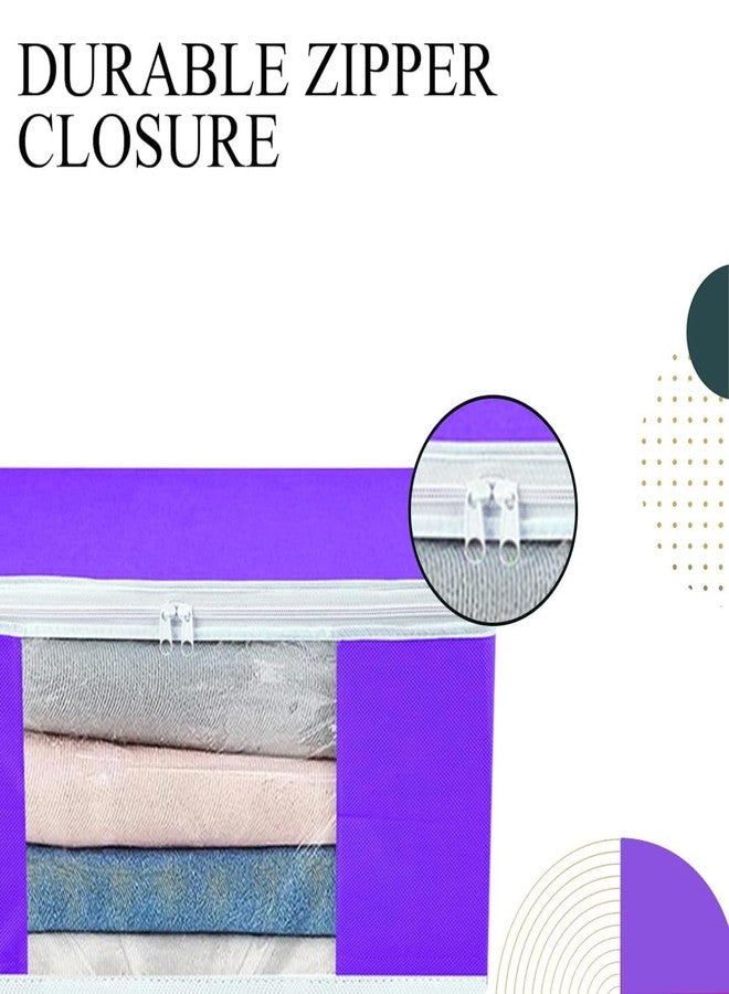 SHAPING FABRIC Garment Cover Non-Woven 90 GSM with Transparent Window & Double Metal Zipper - Pack of 10 | Dustproof Clothes Storage Bag for Sarees, Suits, Jackets, Shirts SBXLRL152493517524148525493 - Image 2