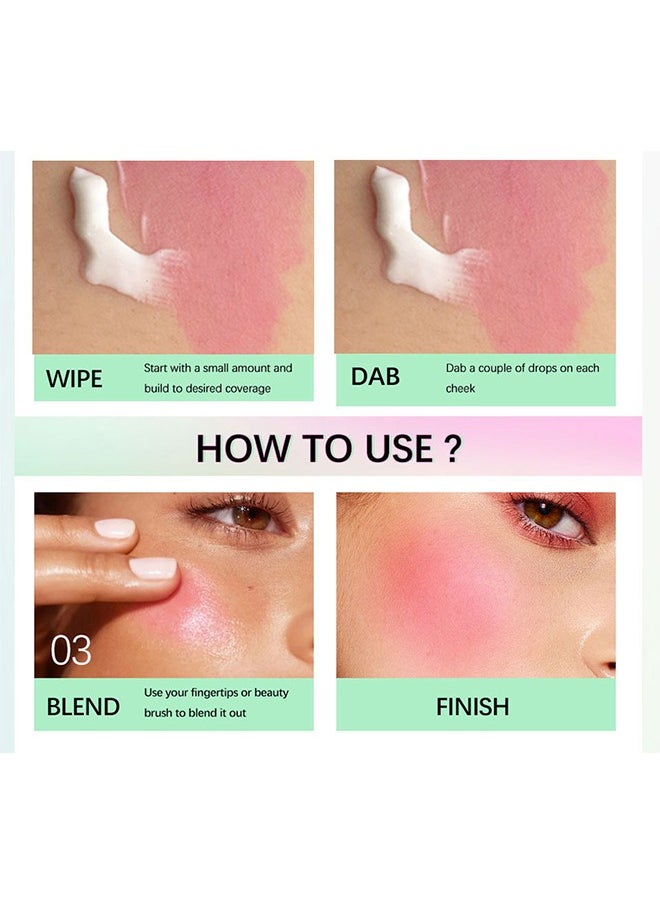 Magic Blush- Color Changing Blush Cream, Temperature Change Pink Blush for Cheeks & Lip, Creamy and Lightweight Natural Face Blusher Makeup