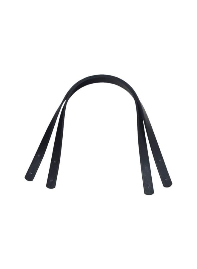 klarako 2pcs PU Leather Purse Handles Totebag Straps Replacement Handbag Handle for DIY Handbag Purse Making Accessories (Black)60cm  - Image 2