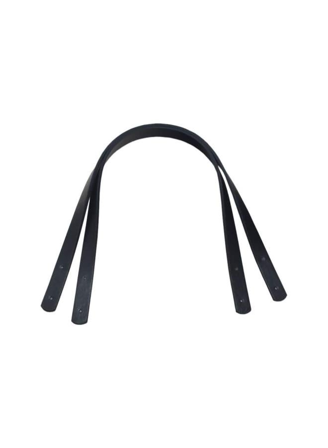 klarako 2pcs PU Leather Purse Handles Totebag Straps Replacement Handbag Handle for DIY Handbag Purse Making Accessories (Black)60cm  - Image 1