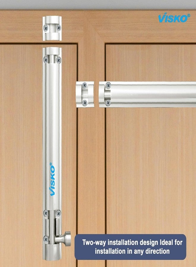 Visko 922 Tower Bolt Half Round 10 Mm(12Inch) Ambesador Series |10 Pcs Set | Home and Offices Doors and Windows Tower Bolt | Silver Color | Combo Pack | - Image 5
