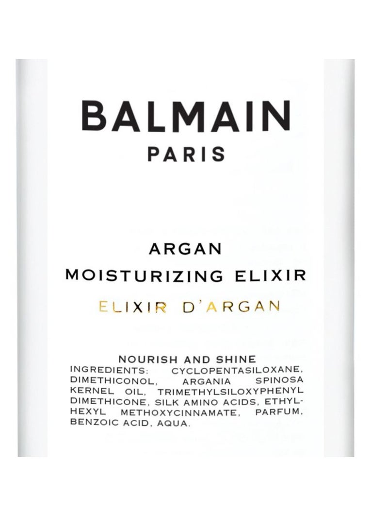 Balmain Moisturizing Argan Elixir Hair Oil Smoothness 100ml - Image 4