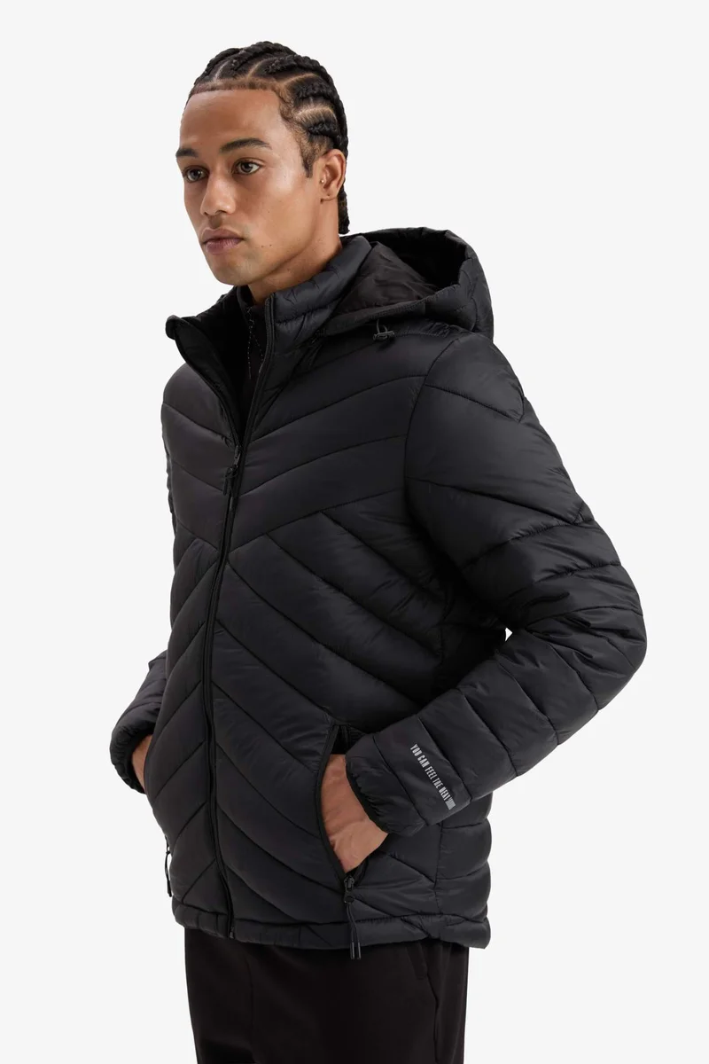 Defacto  Water Repellent Slim Fit Puffer Jacket for Men | Best Price UAE