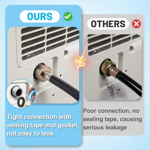Apipi Leakproof Dehumidifier Drain Hose 3/4" FHT - 6.6 FT Thickened Dehumidifier Hose with Rustproof Durable Connector, No Kink and Easily Coilable, Fits for Most of Dehumidifiers - Image 2