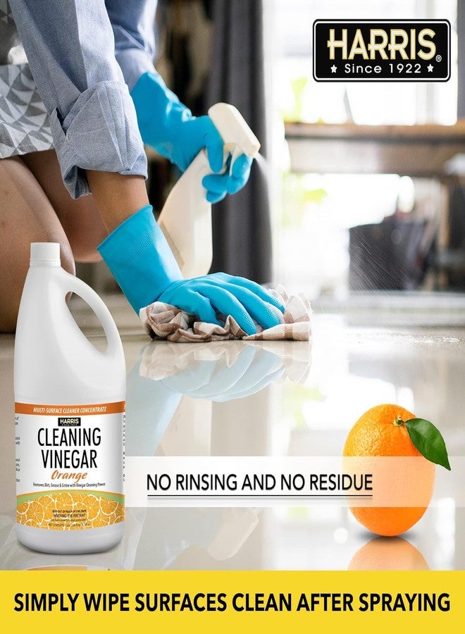 HARRIS Cleaning Vinegar All Purpose Household Surface Cleaner, 128oz (Orange) with Easy Pour Funnel Included - Image 4