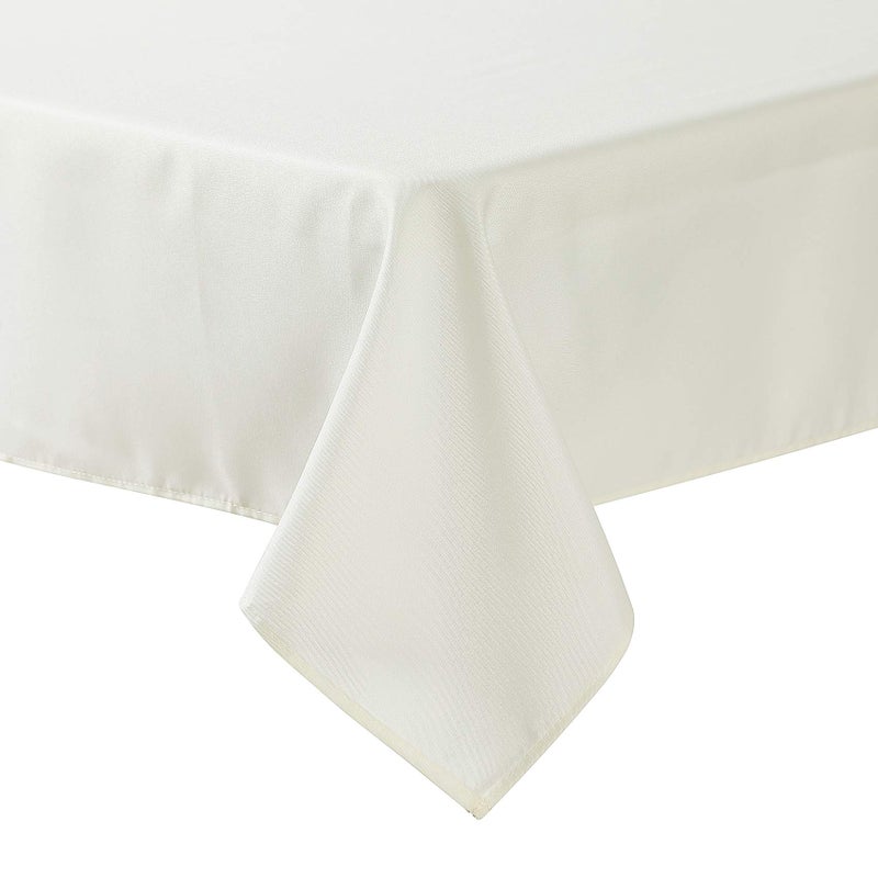 Cupuamon Square Tablecloth 90x90 inch Washable Polyester Fabric Table Cloth for Wedding Party Dining Banquet Decoration（90x90,Ivory） - Image 5