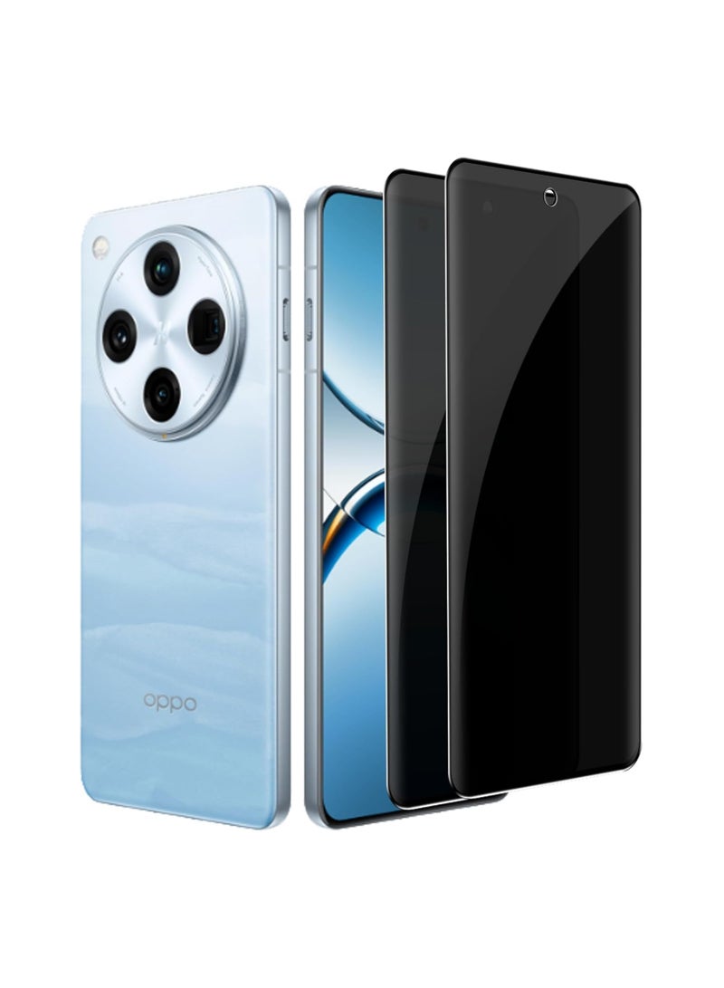 general Privacy screen protector compatible with OPPO Find X8 Pro 5G tempered glass, 【2 packs】 tempered glass screen protector, hardness 9H, scratch resistant, not easy to break - Image 1