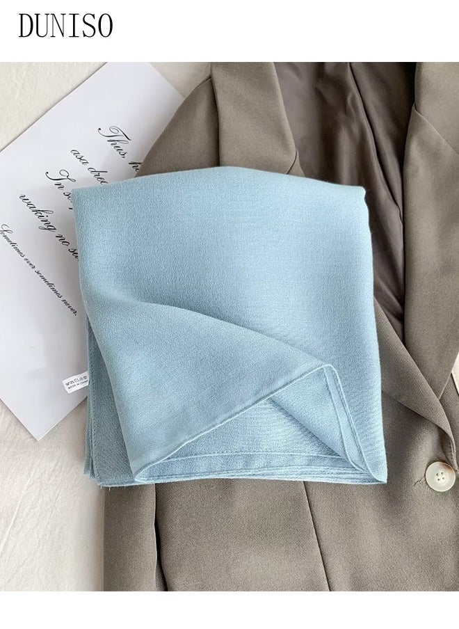 DUNISO - Hijab for Women Muslim Cotton Hijab Fashion Hijab Scarf, Elegant Modest Muslim Islamic Ramadan Soft Lightweight Jersey Hijab Long Scarf - Image 1