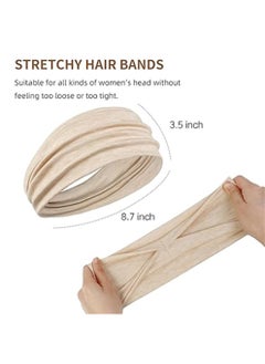 Fashion Headbands For Women Wide Headband Yoga Workout Head Bands Hair Accessories (Beige) - pzsku/Z34A36ADE4CC60185695BZ/45/_/1740324134/460fb2c4-791d-469b-8836-ab026258ef38