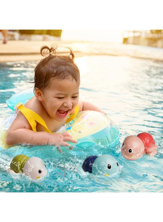 LiKee LiKee Bath Toys 3 Pack with 3 Colors | Cute Swimming Turtles Wind Up Toys for Baby Toddlers 1+ Year Old | Floating Bath & Pool Toys for Kids Age 1-3-5 | Baby Shower & Birthday Gift (Boys Girls) - Image 5