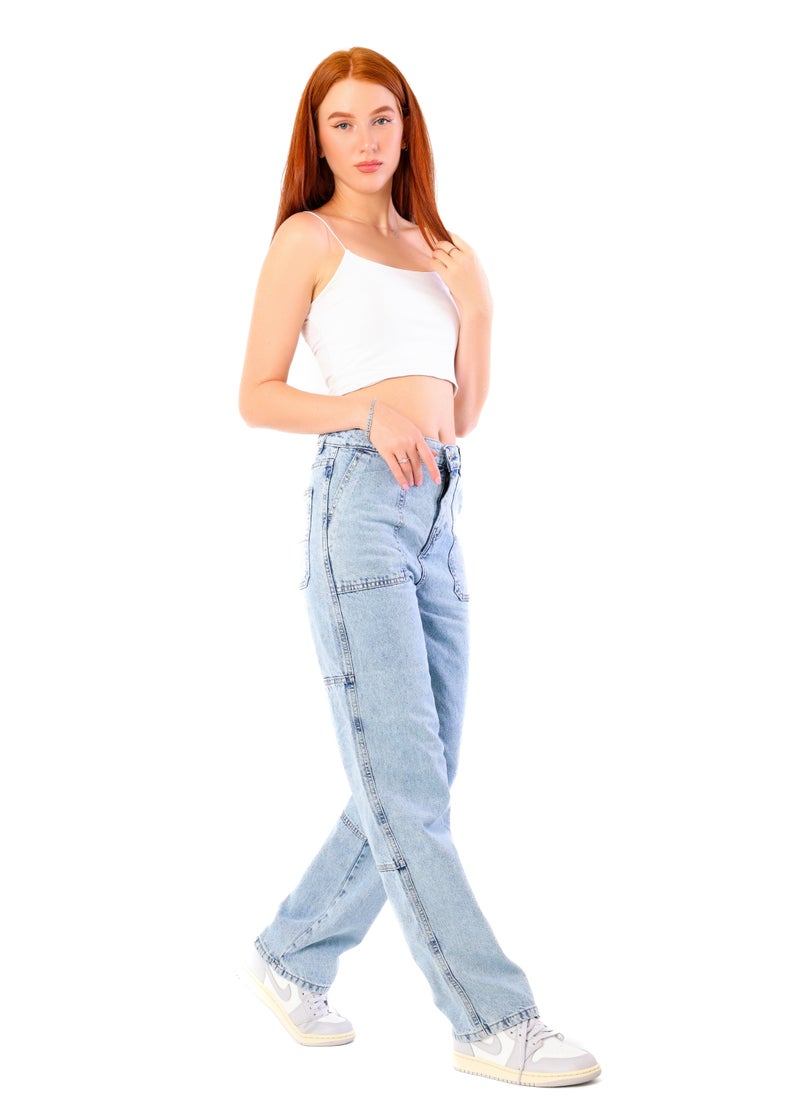 JBS DENIM Women's light blue street jeans  - Image 3