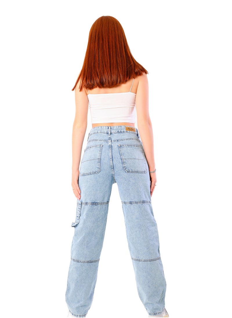 JBS DENIM Women's light blue street jeans  - Image 4