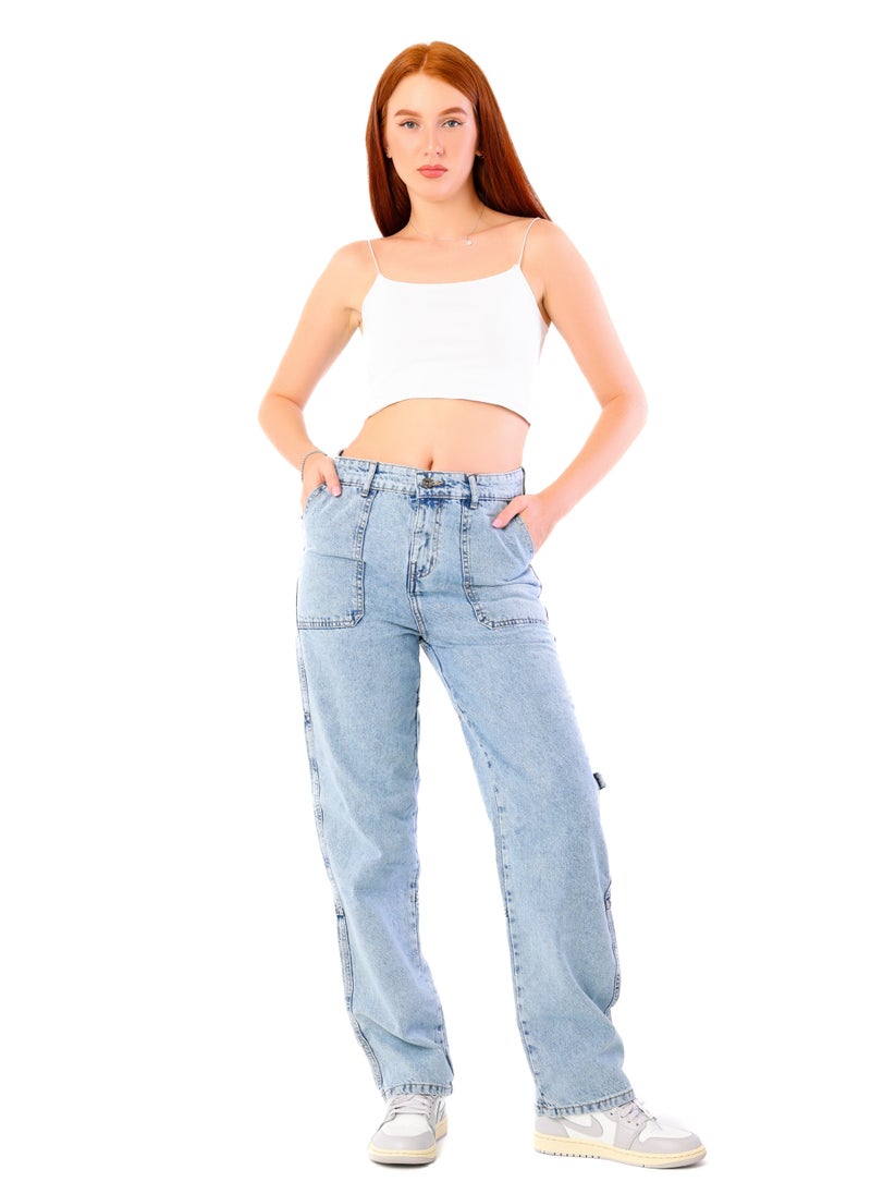 JBS DENIM Women's light blue street jeans  - Image 1