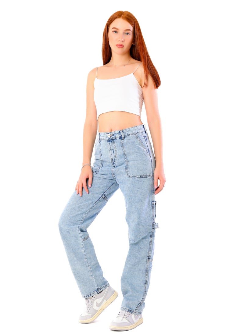 JBS DENIM Women's light blue street jeans  - Image 2