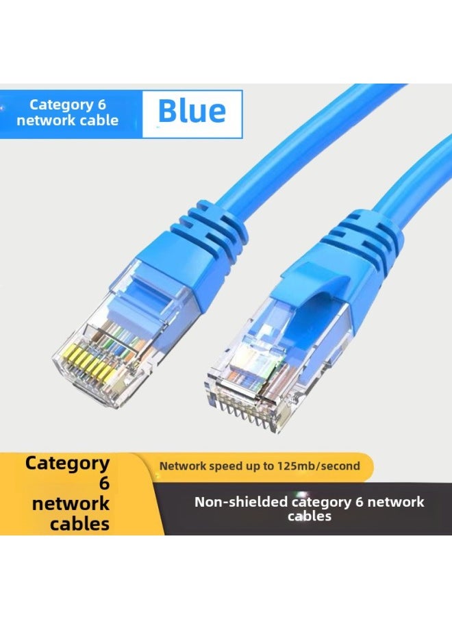 Generic Gigabit Network Cable Blue Unshielded Super Class 6 Jumper 1 M/2 M/5 M Router Computer Finished Cat6-Color:Blue [pure Copper]-Line Length:2m  - Image 2