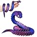 QOUXZ 3D Printed Animals Snake 30 Inch Surprise Mystery Fidget Anaconda Toy Fake Python Statue with Realistic Eyes3D Print Articulated Viper Collectible for Home Office Executive Desk Decoration - Image 3