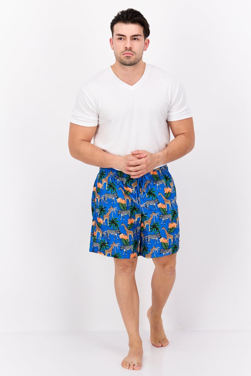 Beach Bros Men Allover Print Board Shorts, Multicolor - Image 4