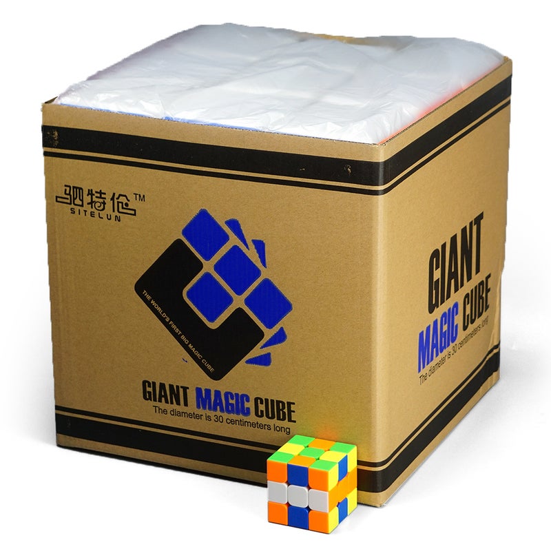 【Suteleun 30Cm Large Magic Cube】Heshu 18Cm Large Size Enlightenment 3X3 Training Teaching Aids Three-Layer Cube - Image 5
