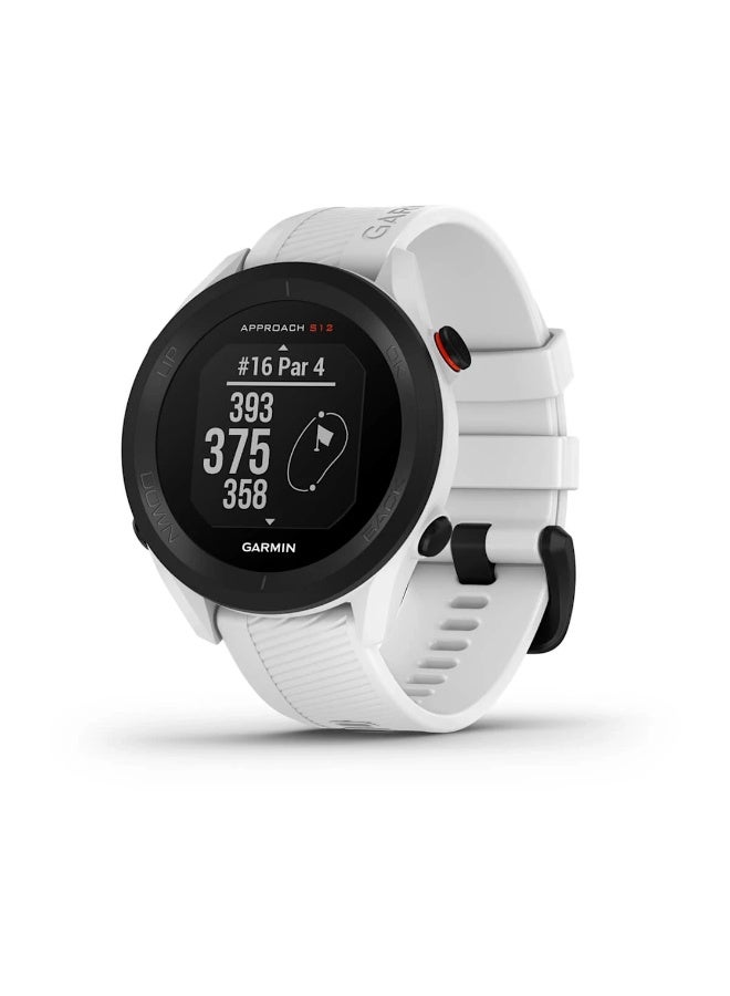 GARMIN GPS Golf Watch Approach S12 with Silicone Strap | Sunlight Readable Display With Up to 30 Hours of Battery Life | 43K+ Preloaded Courses White - Image 1