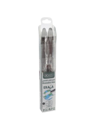 Roco Erasable Pen Black pack of 2