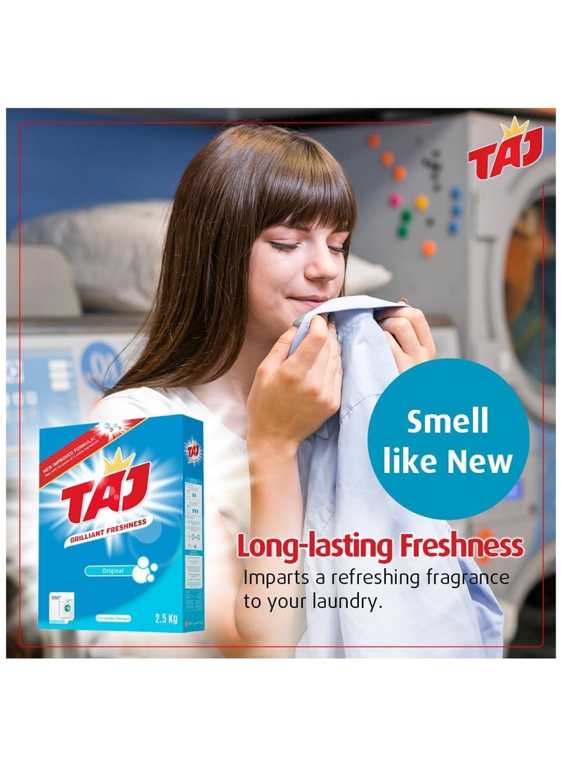 loyal Taj Detergent Powder 2.5 kg Laundry Detergent Powder Original Freshness Concentrated HF Compact - Image 3