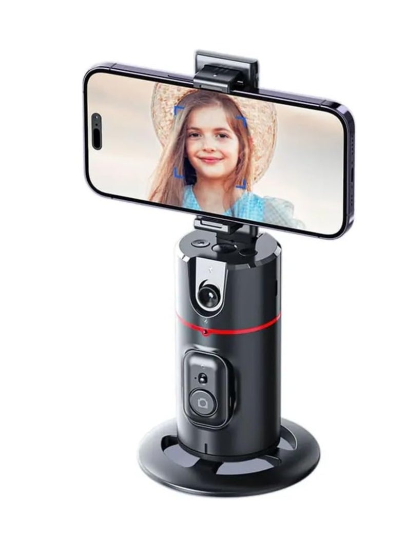 Generic P02 AI Intelligent 360° Auto Face Tracking Smart Rotation Desktop Selfie Gimbal Stabiliser for Smartphone  - Image 1