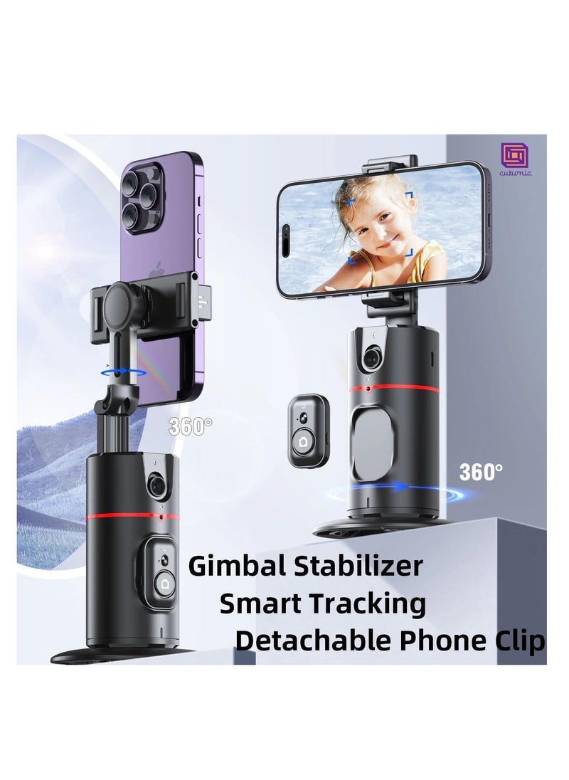 Generic P02 AI Intelligent 360° Auto Face Tracking Smart Rotation Desktop Selfie Gimbal Stabiliser for Smartphone  - Image 3