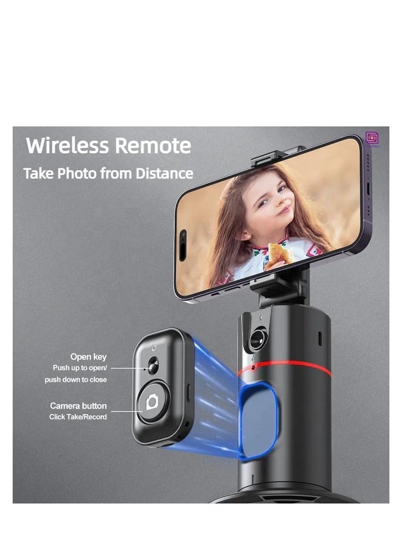 P02 AI Intelligent 360° Auto Face Tracking Smart Rotation Desktop Selfie Gimbal Stabiliser for Smartphone
