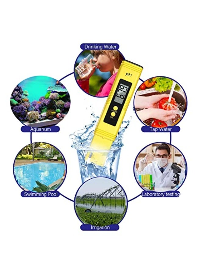 Generic KEWAYO PH Meter for Water Hydroponics,Digital PH Tester Pen 0.01 High Accuracy with 0-14 PH Measurement Range for Drinking Water, Liquid Food, Swimming Pool, Aquarium, Aquaculture, Hydroponics  - Image 3