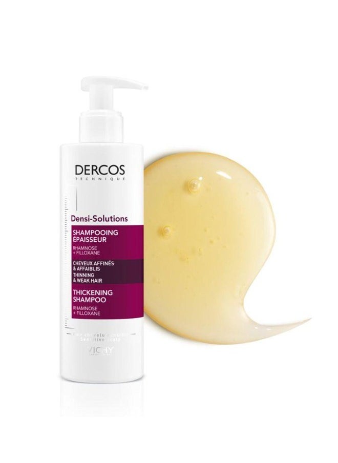 Dercos - Densi-Solutions Filloxane Rhamnose Thickening Shampoo – 250ml, For Thinning & Weak Hair, Sensitive Scalp - Image 1
