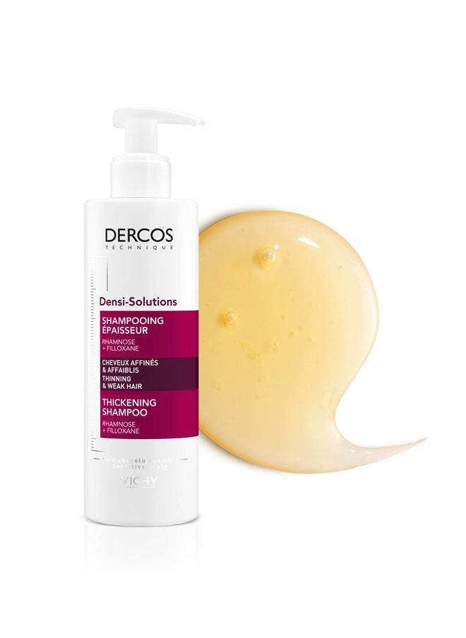 Dercos - Densi-Solutions Filloxane Rhamnose Thickening Shampoo – 250ml, For Thinning & Weak Hair, Sensitive Scalp - Image 1